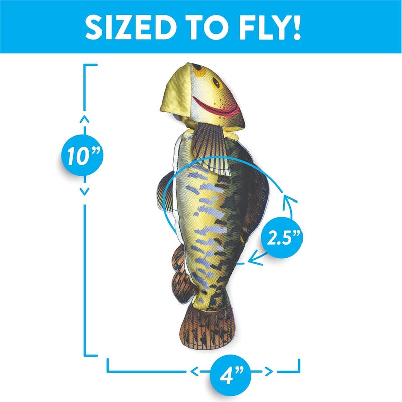 Spunky Pup Fly & Fetch Dog Toy - Durable, Floating, Interactive Bungee Launcher for Fetch and Water Play, Plush Fish - Image 4